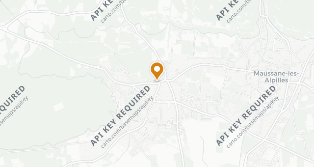 Map showing Le Bistrot du Paradou