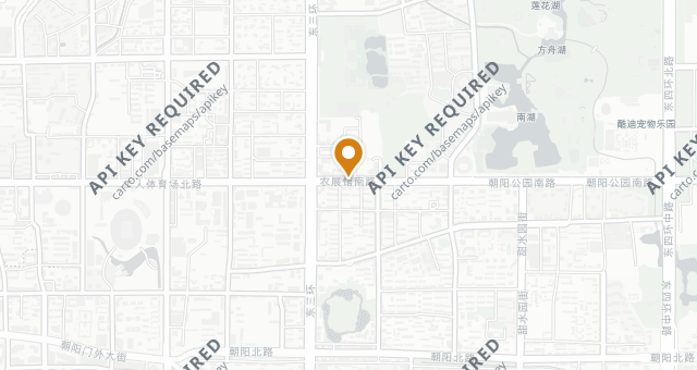 Map showing Wolfgang's Steakhouse (Gongrentiyuchang North Road)