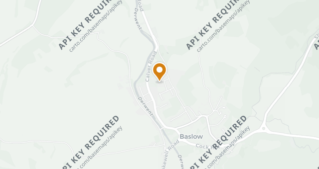Map showing Fischer’s Baslow Hall