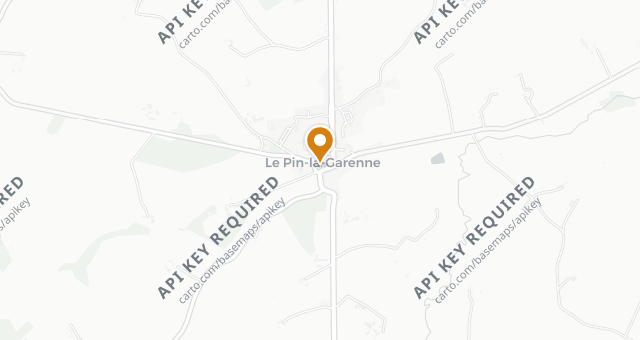 Map showing La Croix d'Or