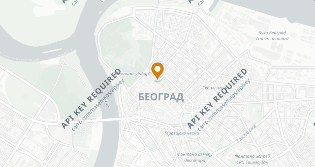 Map showing THE SQUARE