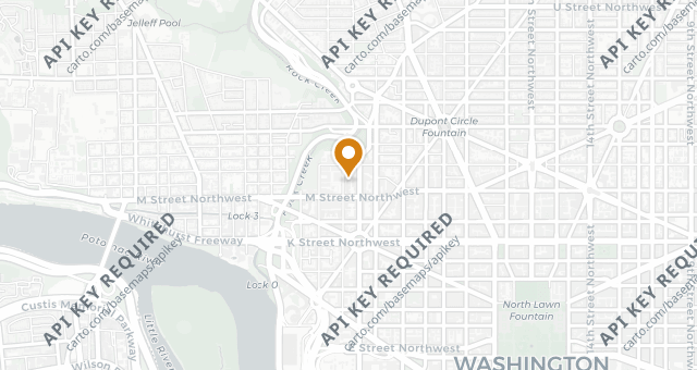 Map showing Blue Duck Tavern
