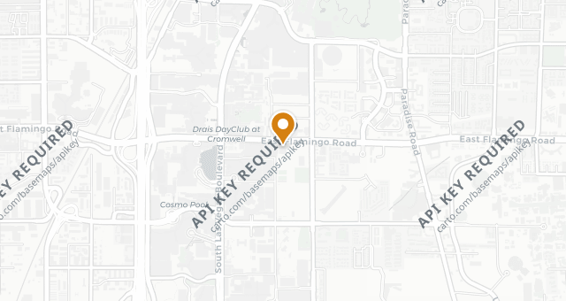 Map showing Mon Ami Gabi - Las Vegas