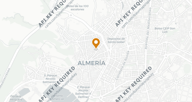 Map showing Ginés Peregrín