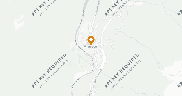 Map showing Hotel Post Andeer