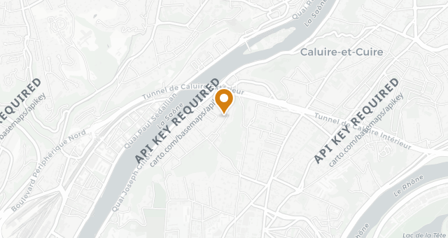 Map showing Restaurant Fond Rose