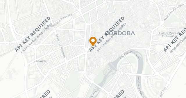 Map showing Casa Rubio