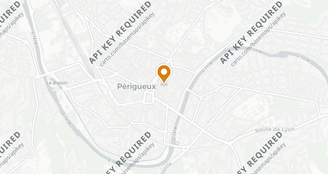 Map showing Café Louise