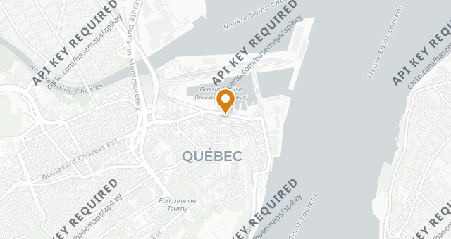 Map showing Chez Rioux & Pettigrew