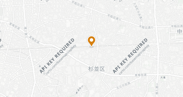 Map showing Asagaya BIRD LAND