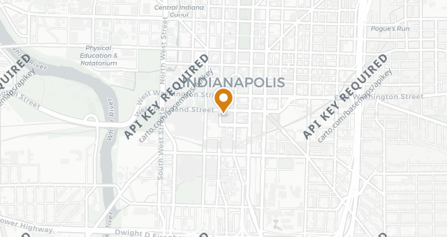 Map showing St. Elmo Steak House