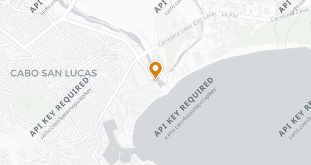 Map showing La Casona