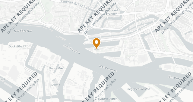 Map showing CARLS Brasserie an der Elbphilharmonie