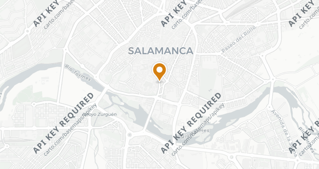 Map showing En la Parra