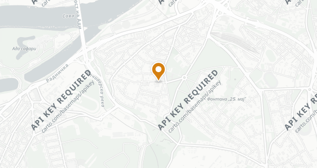 Map showing RESTORAN & SUSHI BAR BIZU