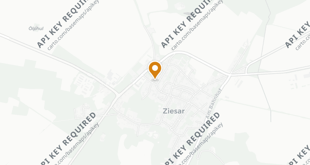 Map showing Burg Hotel Ziesar