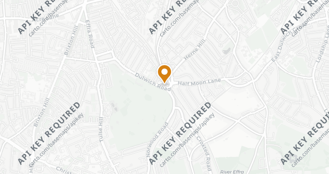 Map showing Bunhead Bakery