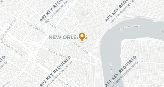 Map showing Dickie Brennan's Steakhouse