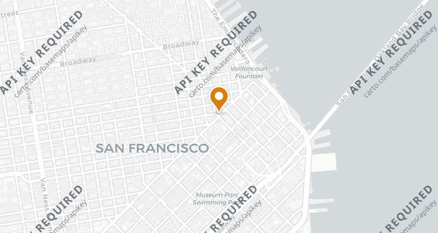 Map showing STK San Francisco
