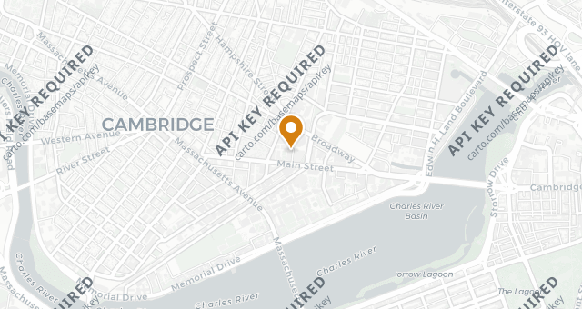Map showing Catalyst Restaurant