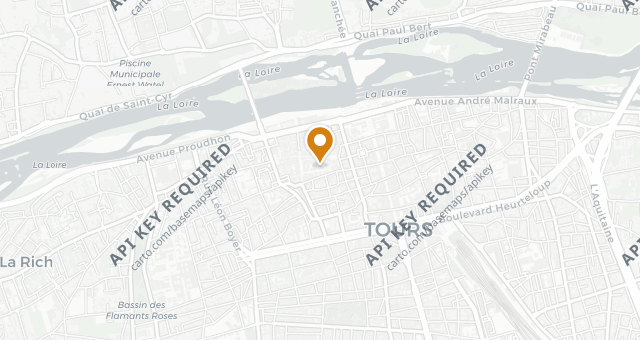 Map showing Chez Pia