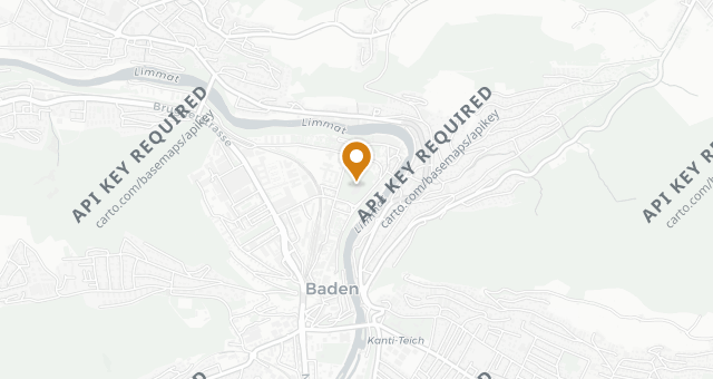 Map showing Grand Casino Baden
