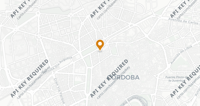 Map showing La Taberna de Almodóvar
