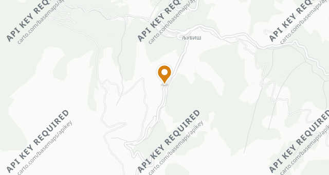 Map showing KAFANA RESTORAN PEĆINAR