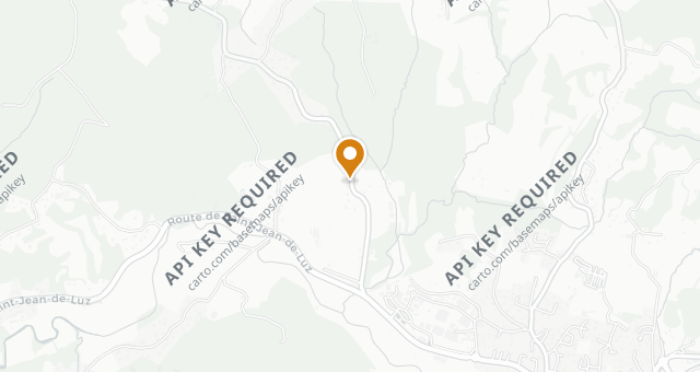 Map showing La Table de Cédric Béchade - L'Auberge Basque