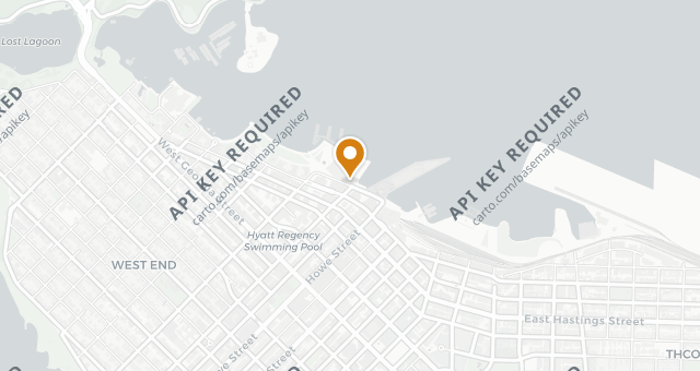 Map showing The Lobby Lounge & RawBar