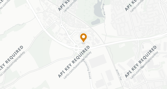 Map showing Kettering Park Hotel & Spa