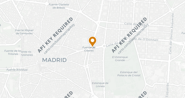 Map showing Cornamusa Cibeles