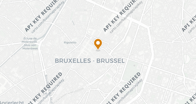 Map showing Aux Armes de Bruxelles