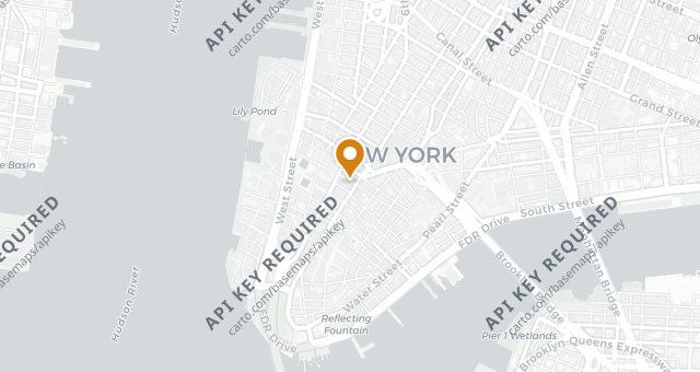 Map showing Nobu Downtown