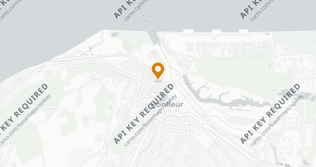 Map showing La Fleur de Sel