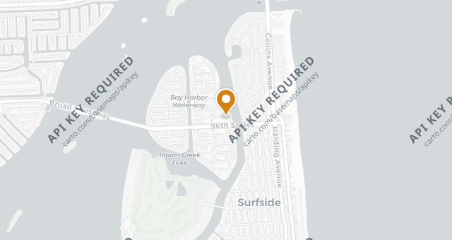 Map showing The Palm Miami