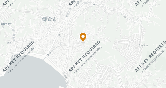 Map showing Kamakura Kitajima