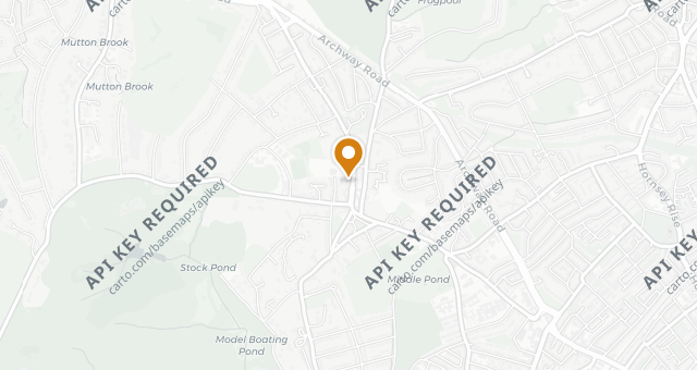 Map showing The Red Lion & Sun