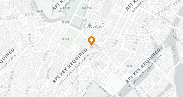 Map showing Gendaisaryo Ginza Fugetsudo