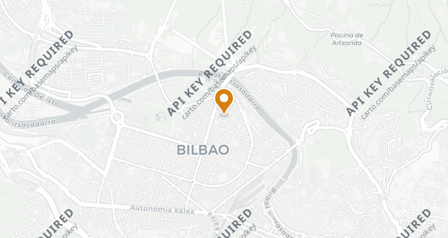 Map showing Las Lías Bilbao