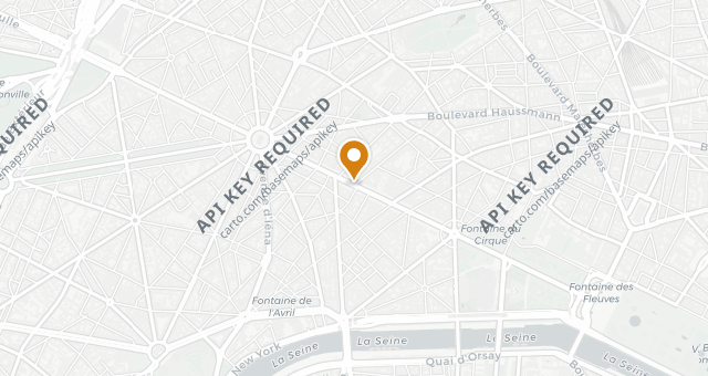 Map showing Pavillon Ledoyen