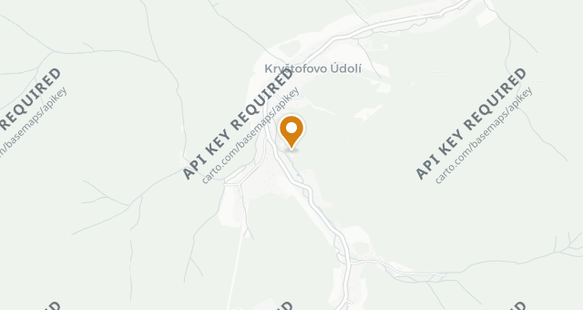 Map showing V Bezovém Údolí
