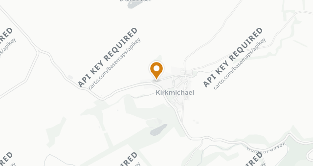 Map showing The Kirkmichael Arms