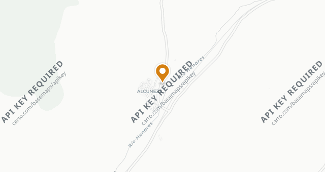 Map showing El Molino de Alcuneza
