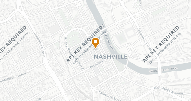 Map showing Gannons Nashville