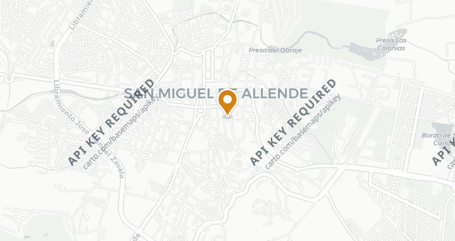 Map showing Casa Nostra San Miguel De Allende