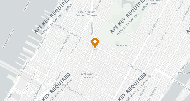 Map showing Iris Restaurant