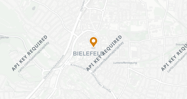 Map showing GUI