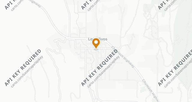 Map showing Los Olivos Wine Merchant & Café