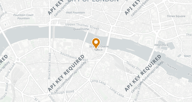 Map showing Hawksmoor Borough